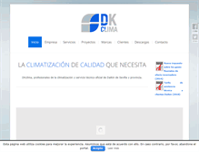 Tablet Screenshot of dkclima.com